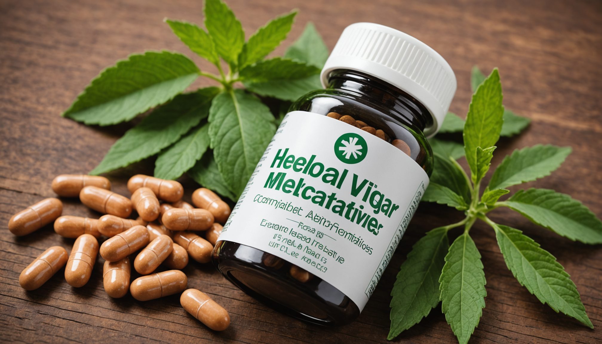 Herbal Viagra alternatives infographic explaining natural options for erectile dysfunction and male sexual health